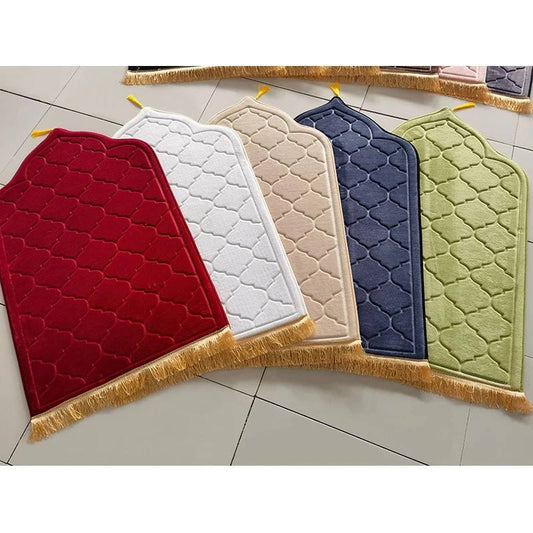 Embossed Plush Prayer Mat
